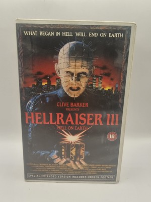 HELLRAISER 3 III VHS - Big Box Ex Rental Horror PAL Very Rare