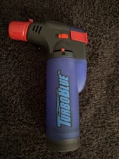 Jumbo 4.3" Jet Torch Gun Lighter Refillable Lockable Adjustable Engraved Skull S