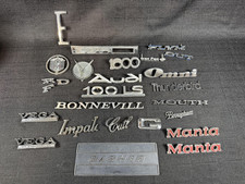 Parts Lot Of 15 Auto Car Emblems Ford Audi Omni Cadillac Crafts Olds Chevy Parts Lot Of 15 Auto Car Emblems Ford Audi Omni Cadillac Crafts Olds Chevy