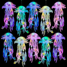 Jellyfish Decor - 10 Pcs Light up Jellyfish Lanterns, Hanging Jelly Fish Decorat