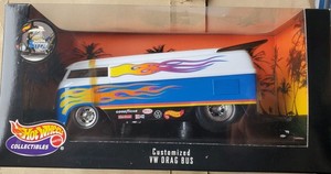 Hot Wheels Customized VW Drag Bus 1/18 Scale Diecast Model