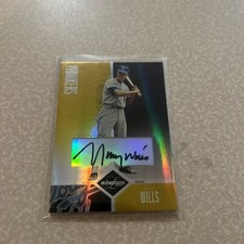 2004 Leaf Limited Monikers Gold Signatures /25 Maury Wills LA Dodgers Very Rare!