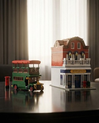 MOLD KING 11001 Kingland Post Office Baustein 2179 Pcs