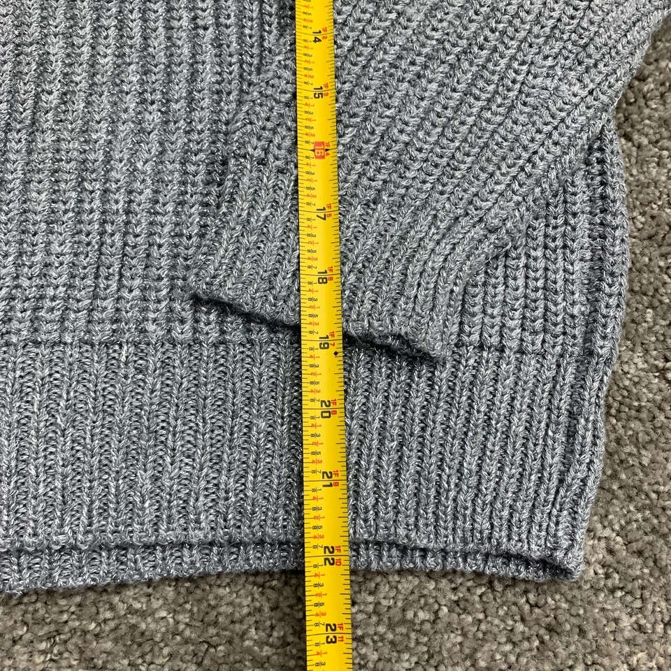 Workshop Andrea Jovine серебро отлива коренастый вязаный свитер женщин L локоть нашивка - Изображение 4 из 4
