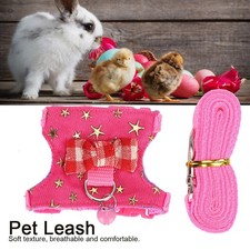 Small Animal Walking Harness Vest Leash Set Outdoor Chest Strap