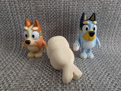 Bluey Figur 2er Pack Beach Mermaid Tails 2,5 inch und Bingo Figur Figuren