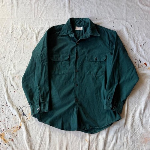 Sears Roebuck, Vintage 60s 70s Sears Roebucks Mechanic Work Shirt Size L