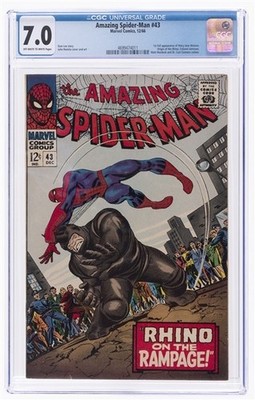 The Amazing Spider-Man #43 (Marvel Comics December 1966) CGC 7.0 FN/VF OW/W PQ