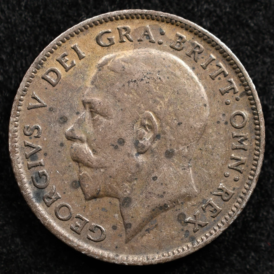 Great Britain 6 Pence 1914, Coin, Silver, Inv#G648 - Image 2 of 2