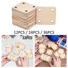 Holz Webkarten Set für Handarbeiten, Quadrat...