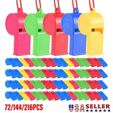 72-216x Plastic Whistles Bulk Whistles Training Sports Whistles with Lanyard US