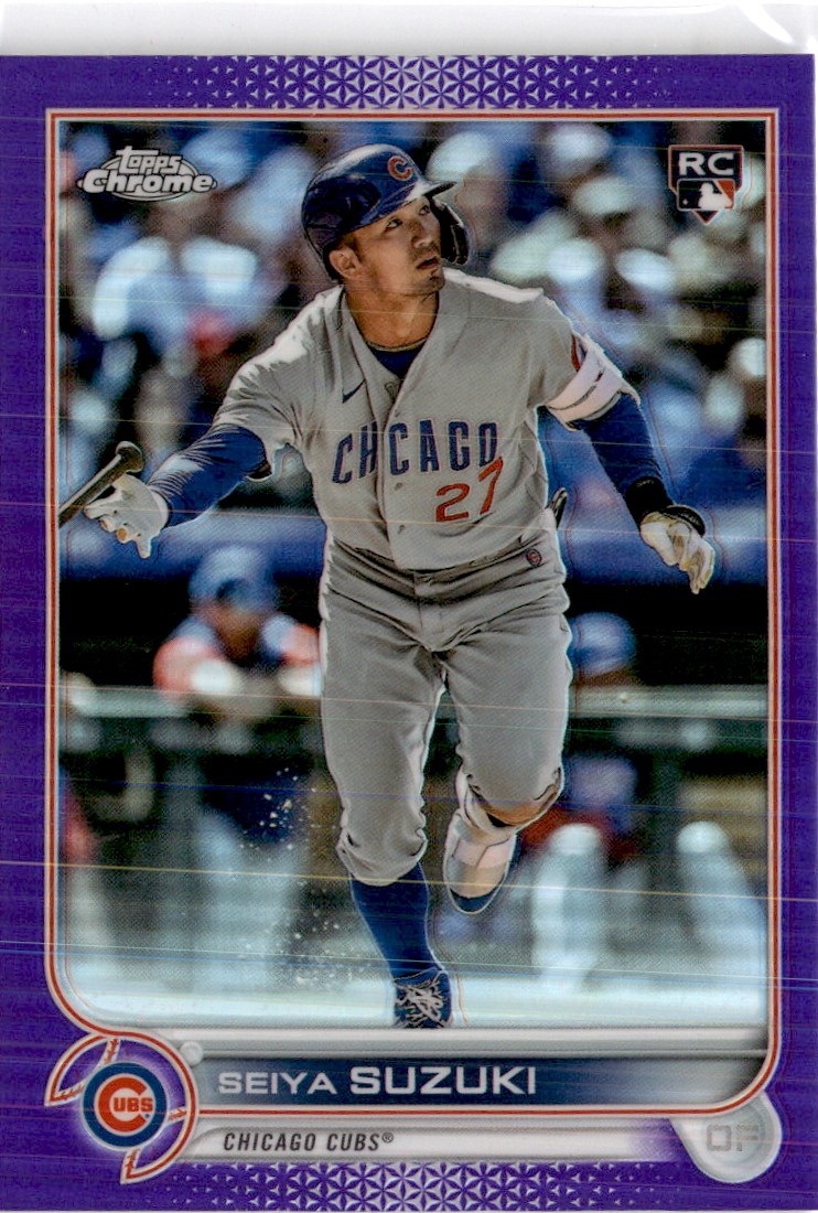 2022 Topps Chrome Update #USC115 Seiya Suzuki Purple Refractor