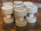Wooden Cork Wine Stoppers Ceramic Labeled Inserts Custom Stands Golfer — photo 3