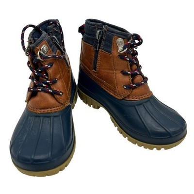 Tommy Hilfiger Kids Danni Duck Boots Size 11 Blue Waterproof Outdoors School