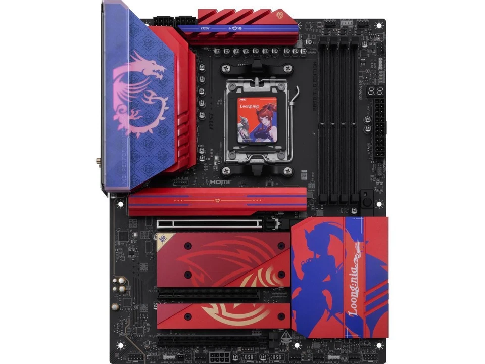 微星 B850 MLG 版本 AM5 AMD B850 ATX B850 SATA 6Gb/s 5G 网络 Wi-Fi7 DDR5 Mot — 第 2/4 张图片