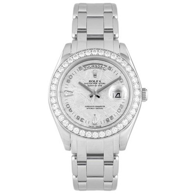 Rolex Day-Date Masterpiece Platinum Meteorite Dial 39mm 19846 Full Set