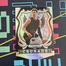 2020 Panini Prizm Draft Picks LaMelo Ball Crusade Silver Rookie Card RC #83 NBA