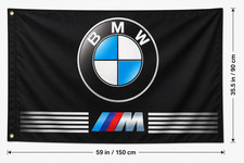 Big NEW BMW 3 FLAG BANNER M POWER 3X5 feet sign M5 M6 M3 5 6 m4