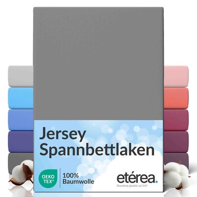 Spannbettlaken Bettlaken Spannbetttuch Jersey 100% Baumwolle Betttuch etérea