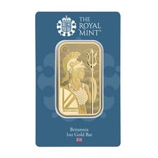 1 oz Gold The Royal Mint Britannia Bar w/ Assay (New Design) 4236.70 per troy oz