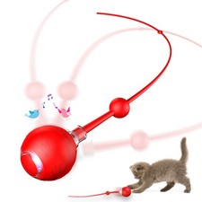 Interactive Cat Toy for Indoor Cats,Automatic Electric Self Rotating Ball wit...
