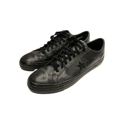 Size 12 - Jamie Platt x Converse One Star Pro Ox Low Black Snakeskin