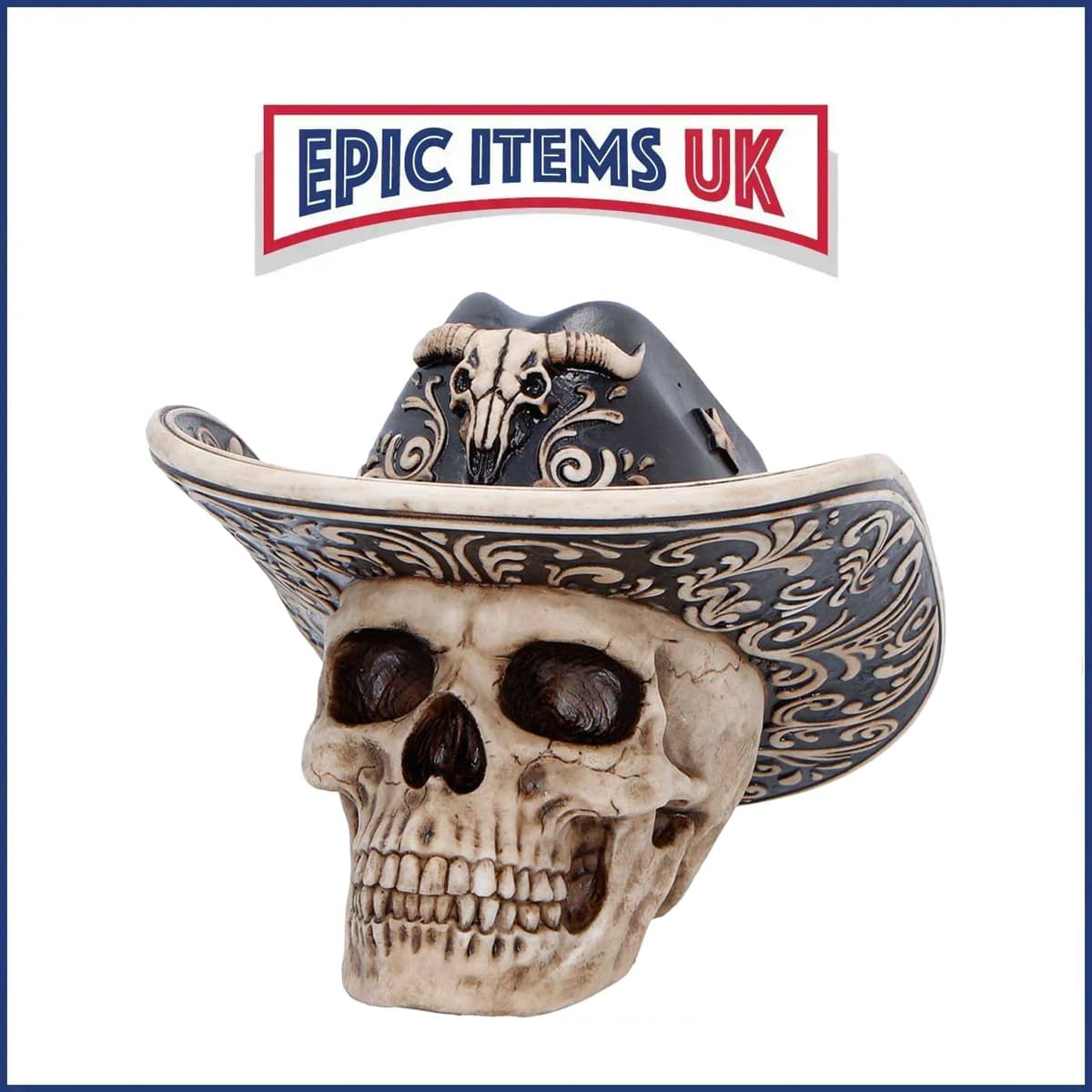 Nemesis Now Wild West Cowboy Skull Figurine 15cm - NEW IN STOCK