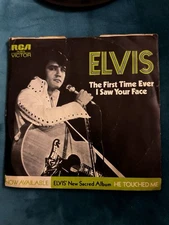 ELVIS PRESLEY RCA 45 AN AMERICAN TRILOGY/THE FIRST TIME EVER I SAW 0672