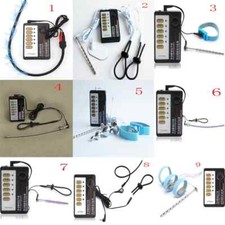 BDSM Two Output Host E-Stim Shock Penis Plug Ring Kits Cock Ring