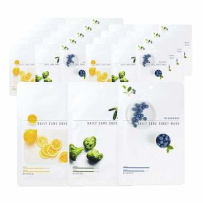 Eunyul Vitamin Broccoli Blueberry Daily Care Sheet Mask 22ml*30ea -FREE SHIPPING