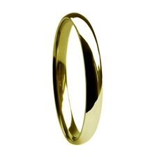 Solde 18ct Solide or Jaune 2.5mm Lourd Escarpin Mariage Bague GB Poinçonnée @ I