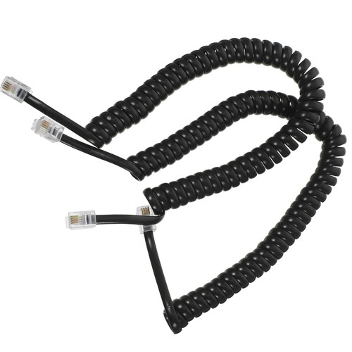 2pcs Coiled Telephone Cords Landline Phone Cords Handset Cords Telephone - Picture 11 of 12
