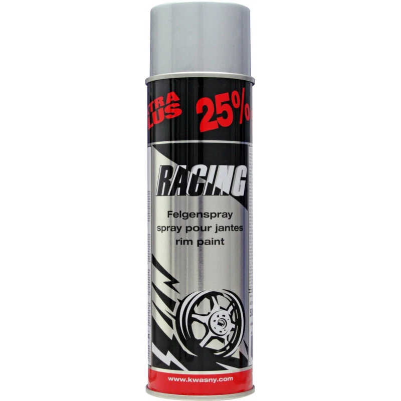 AUTO-K Bombe de peinture - Jantes de voiture - Racing - Argent - 500ml