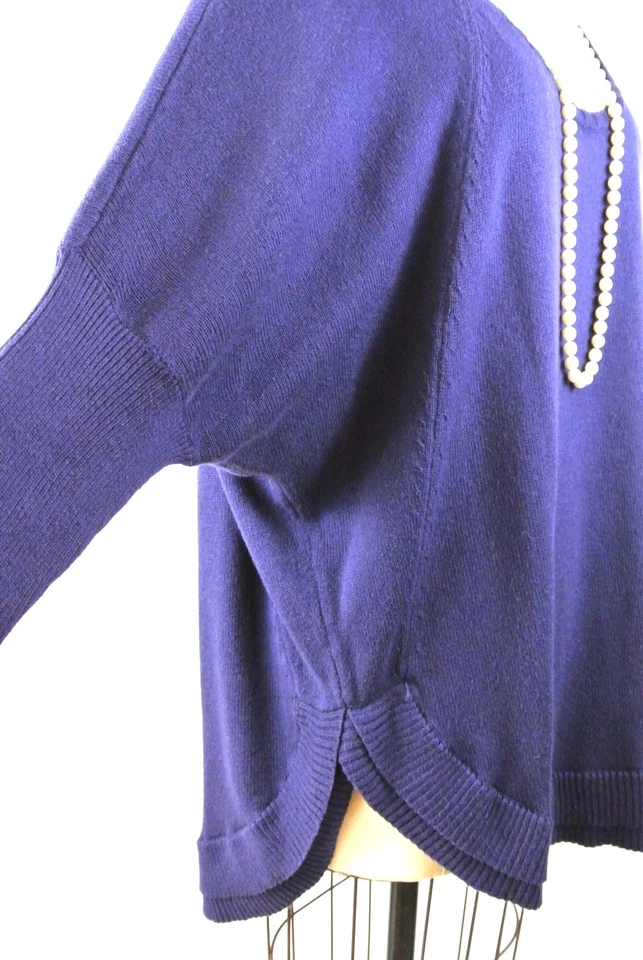 Blusa Rachel ROY malha plus size XXL roxa casual confortável sólida nova com etiquetas  - Imagem 3 de 4