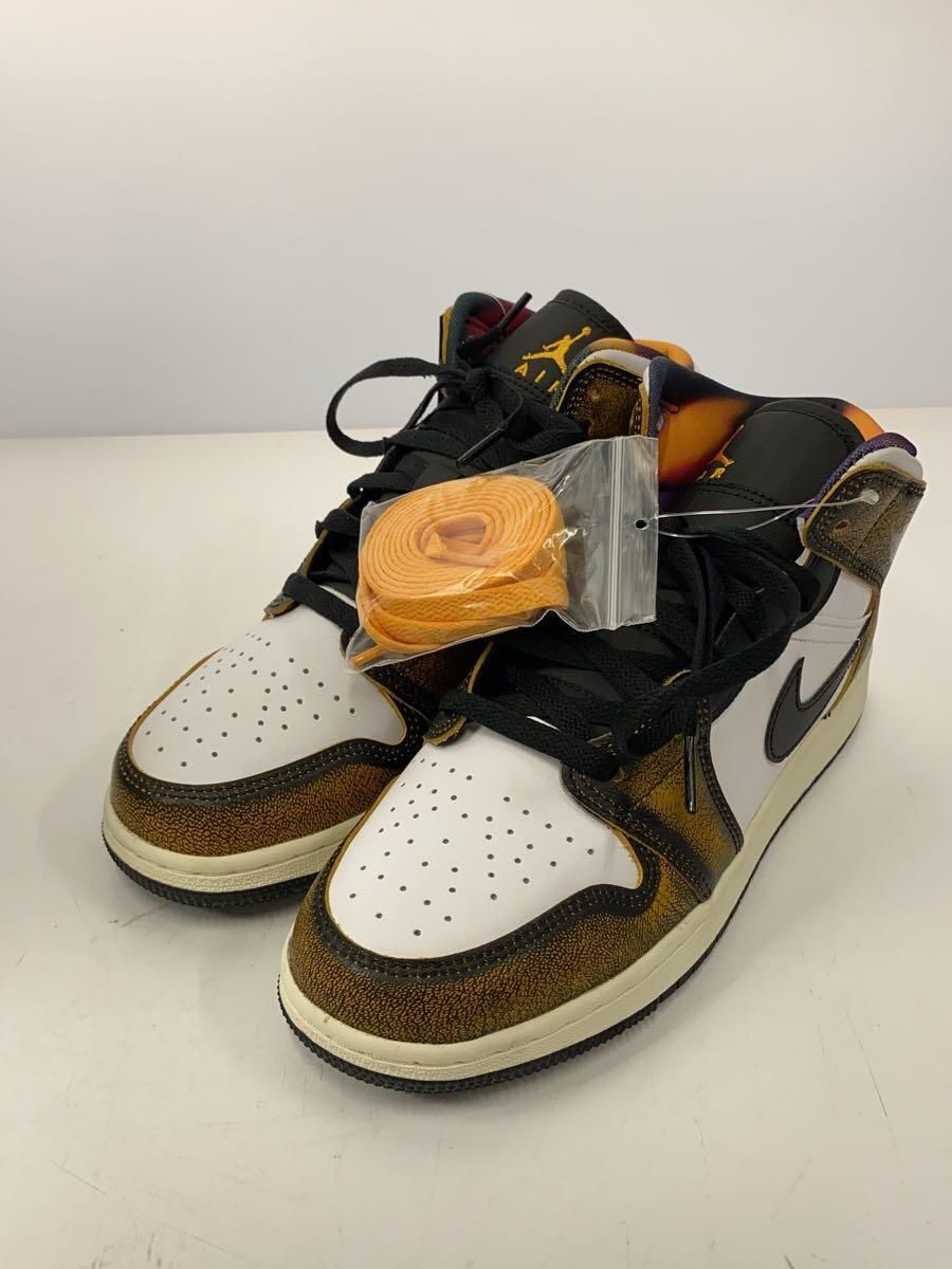 Nike High Top Sneakers Air Jordan GS 1 Mid SE 24.5cm Black Used | eBay