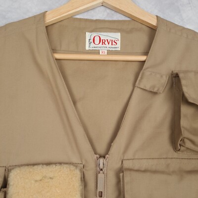 Gilet De Pêche Orvis Beige Avec Multiples Poches - Taille M - Toile Coton