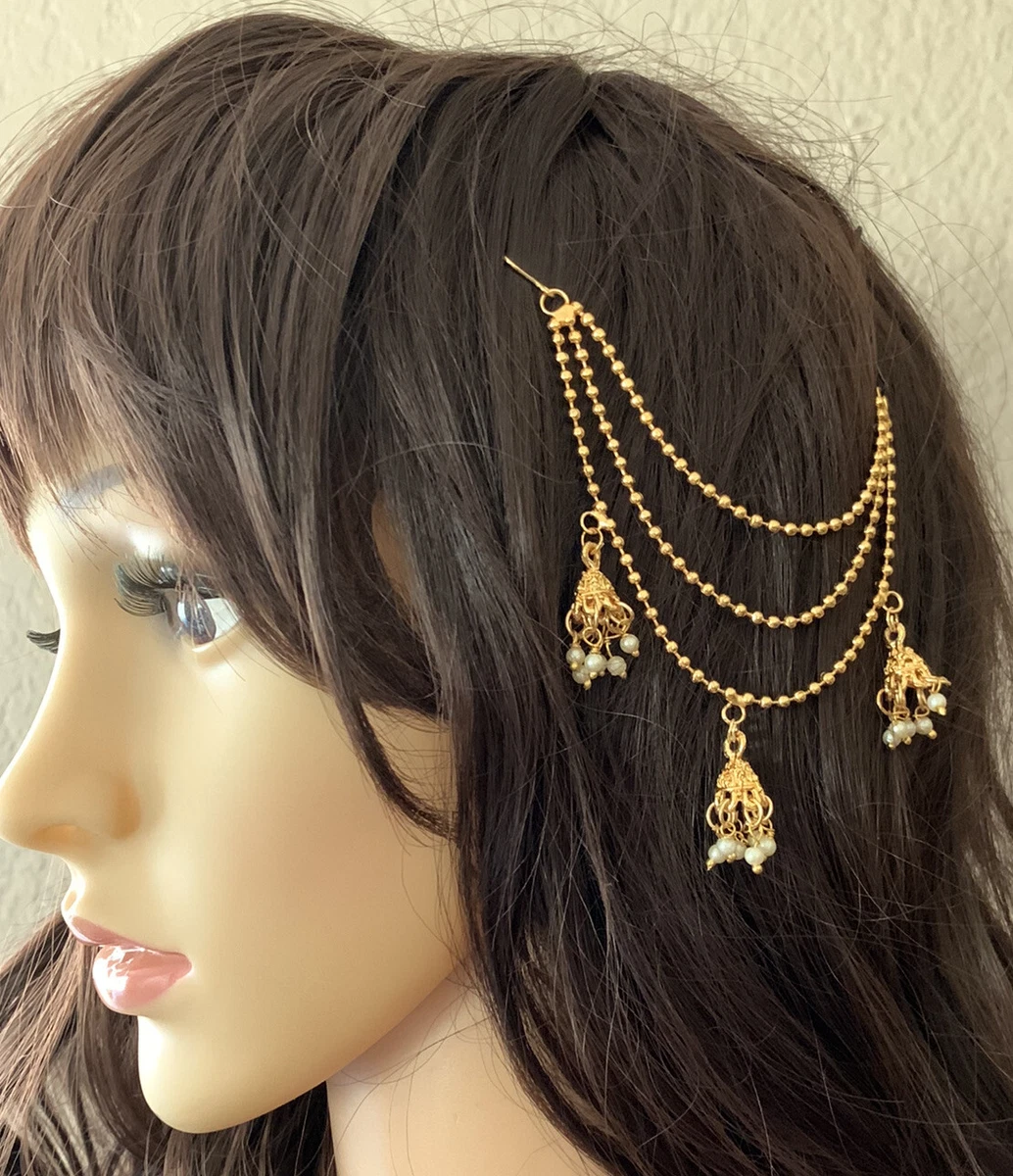 Sahara for Earrings Chain Pearls One Pair For Heavy Earrings Party