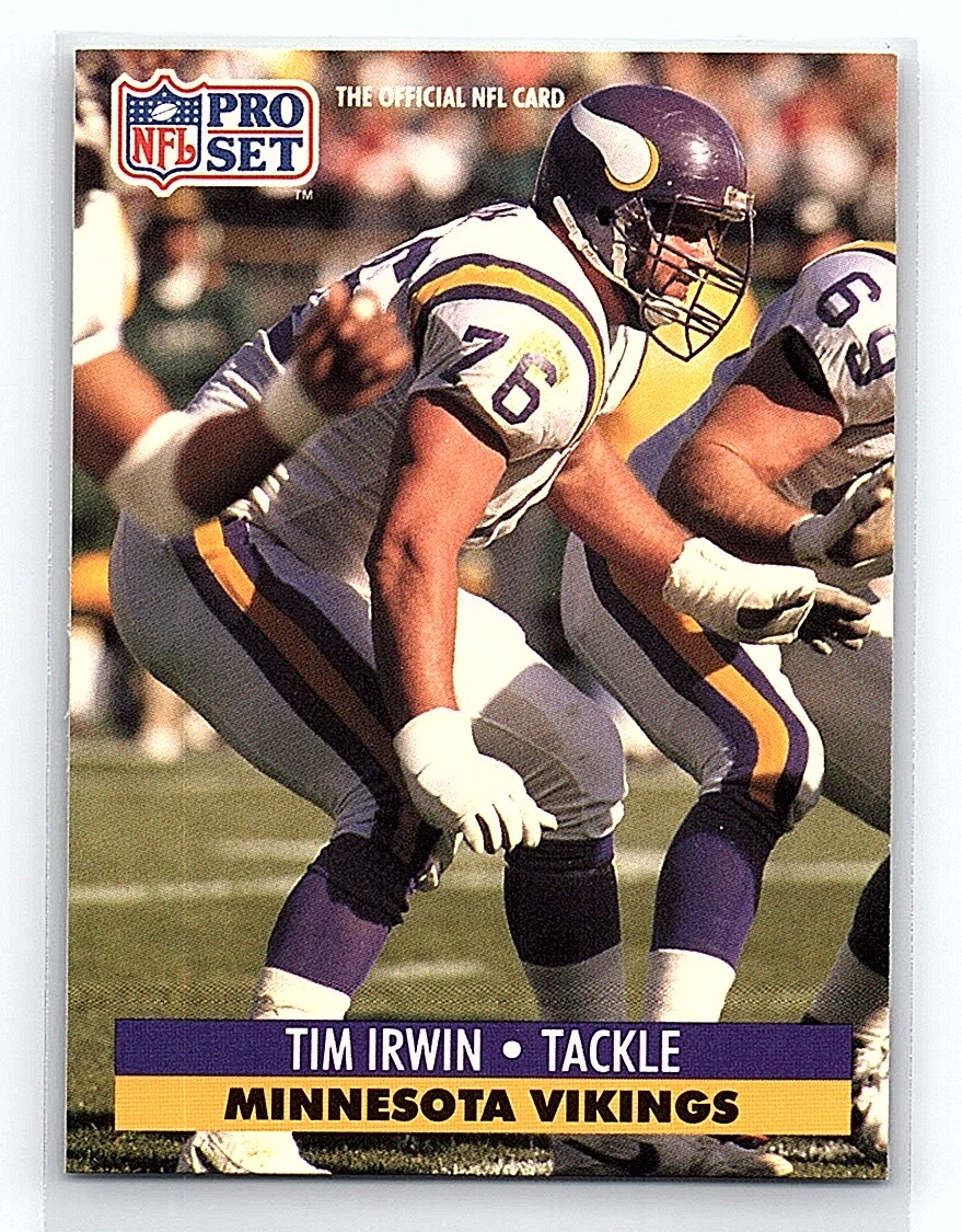 1991 Pro Set Tim Irwin Minnesota Vikings #76
