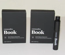 2 Commodity BOOK Scent Space Expressive 4 mL 0.14 Oz TOTAL Unisex Perfume Spray