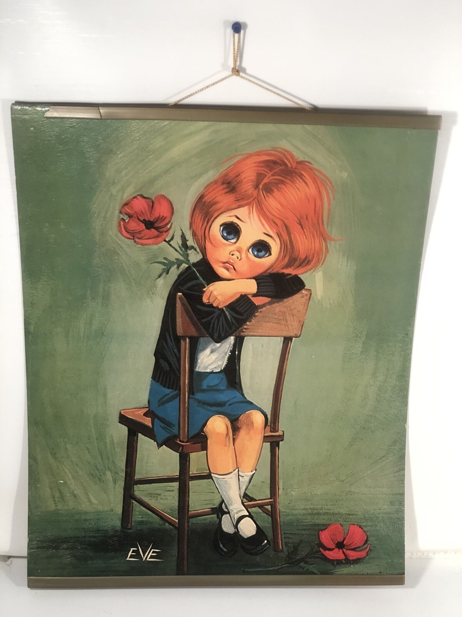 BIG EYES GIG ヴィンテージ レトロ 60s 絵 壁掛け アート BIG