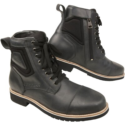 Motorcycle Shoes 47-Modeka Wolter Boots with Zipper Black