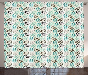 Blatter Rustikaler Vorhang Pastell Laub Design Ebay