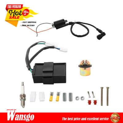 CDI Box Ignition Coil Relay spark plug for Kawasaki Bayou 300 KLF300B 1988-04