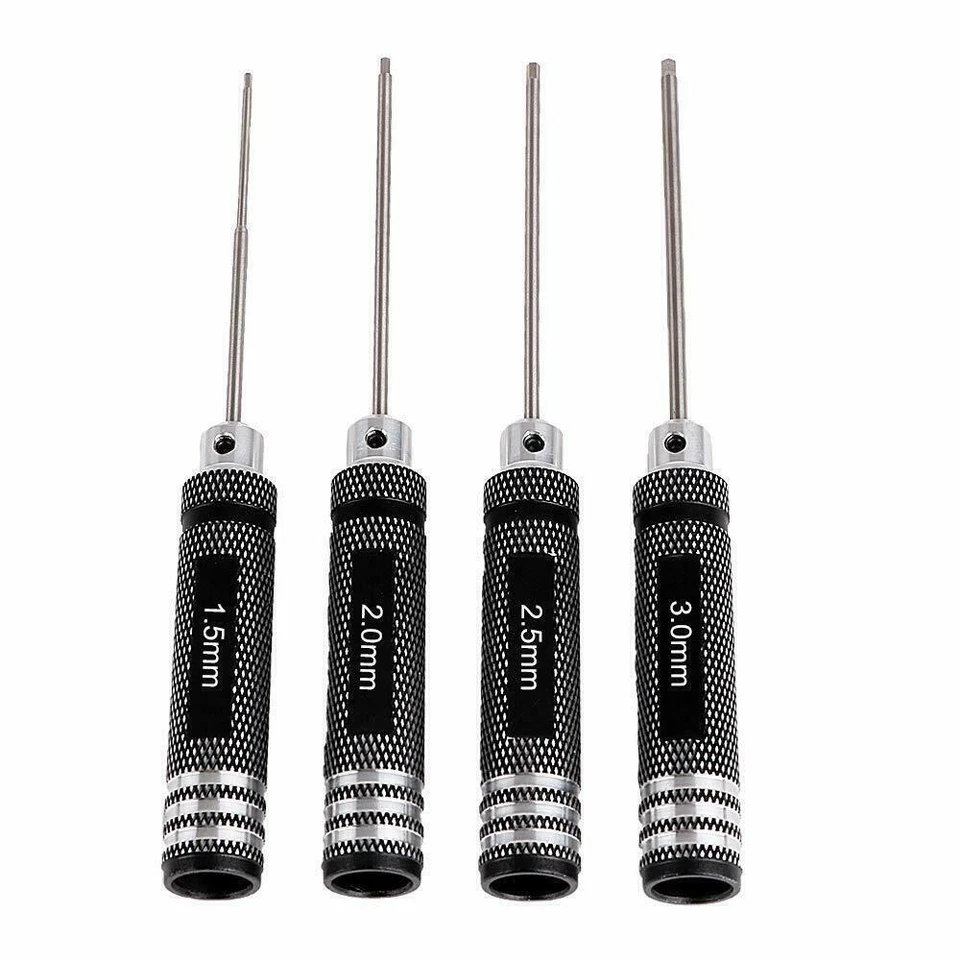 4pcs Hex Screwdriver Tool Set for RC Car Plane Helicopter 1.5/2.0/2.5/3.0mm - Image 2 of 4