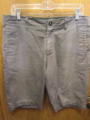 MENS VOLCOM EMBRACE CHANGE GRAY SHORTS SIZE 33X10