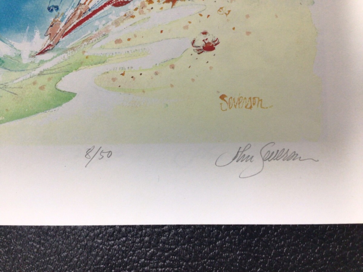 Vtg Surfer Original SIGNED & No-8 John Severson COLORFUL