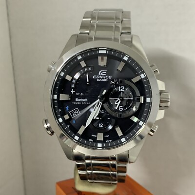 Casio Edifice Men Analogue Tough Solar ￼ Bluetooth Bracelet Watch EQB-510D-1ACF