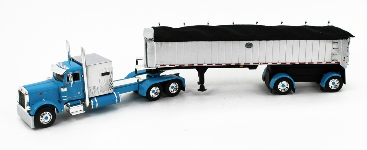 DCP 1:64 *CYAN BLUE* Peterbilt 379 Mercury Sleeper & MAC Coal Dump
