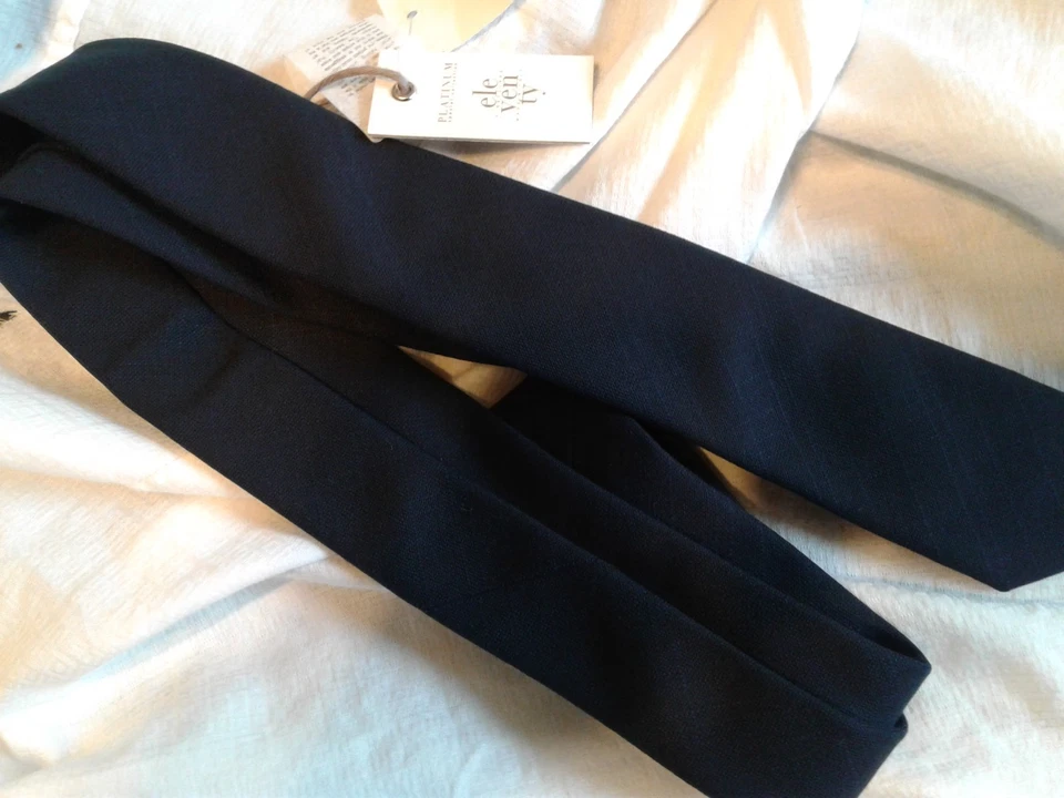 ELEVENTY skinny Tie wool hand made in Italy - Image 3 of 4