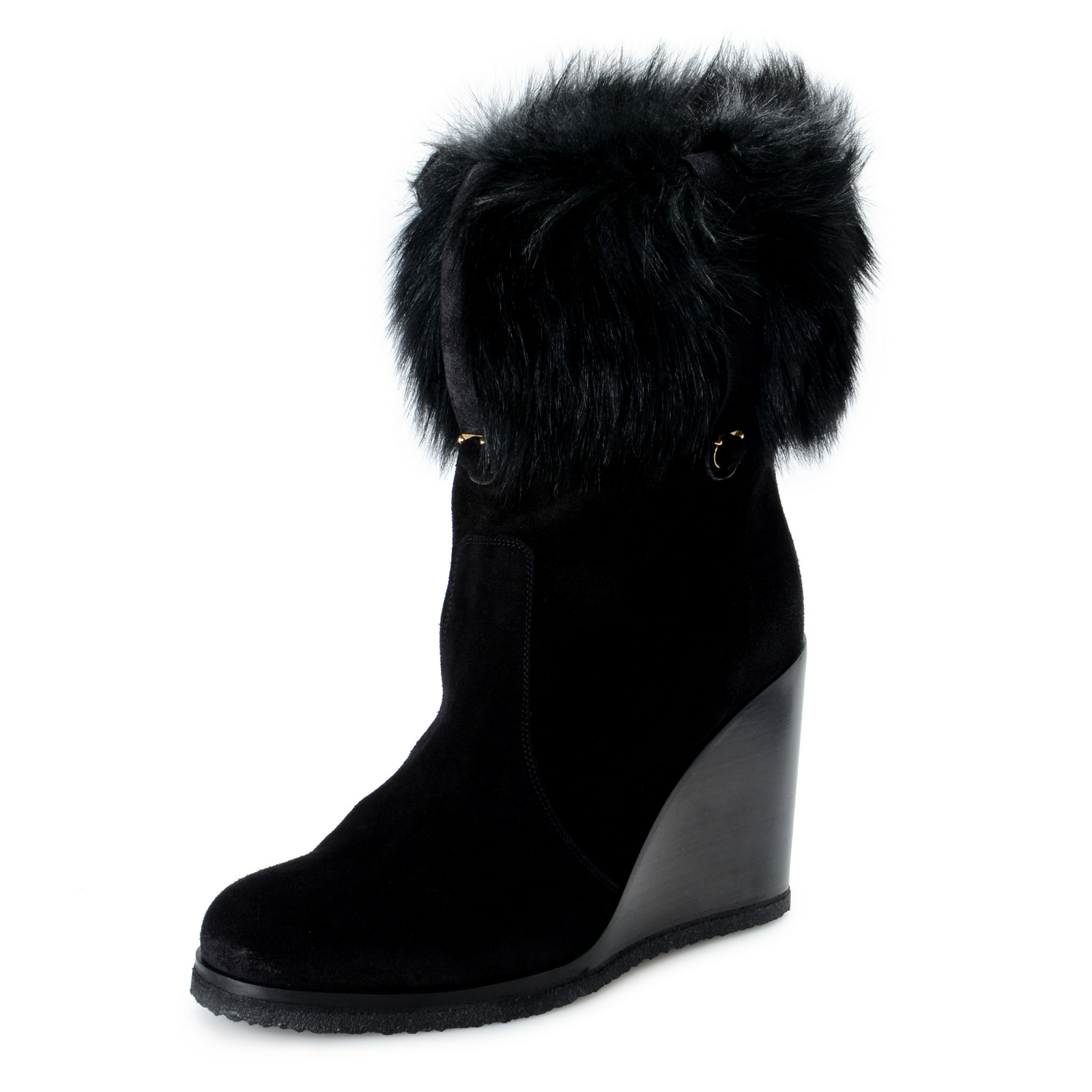ferragamo fur boots